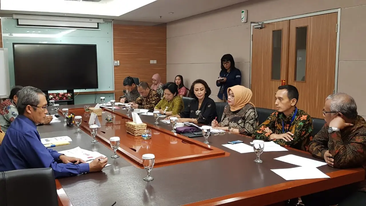 Panitia seleksi (Pansel) calon Pimpinan Komisi Pemberantasan Korupsi (Capim KPK) mendatangi Gedung KPK.