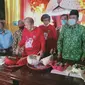 Sejumlah tokoh lintas agama merayakan cap go meh di Kelenteng Tuban. (Ahmad Adirin/Liputan6.com)