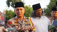 Kapolda Jawa Jawa Tengah Irjen Pol Rycko Amelza Dahniel saat menghadiri acara doa untuk negeri dan silaturahmi di Plaza Manahan Solo, Rabu petang (26/6).(Liputan6.com/Fajar Abrori)