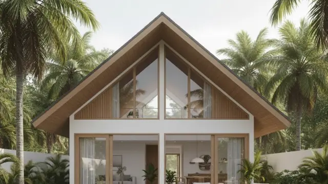 Desain Rumah Mungil Tropis yang Terasa Luas dan Sejuk