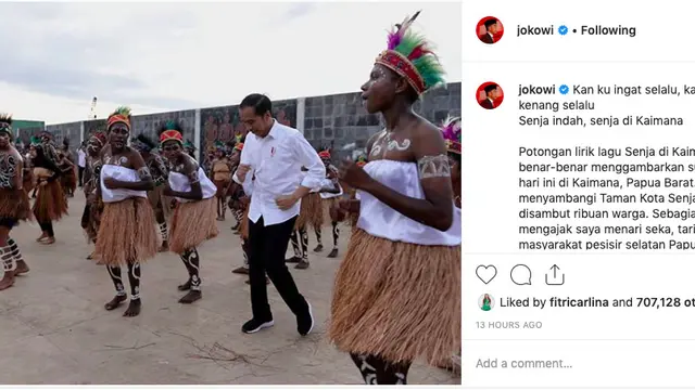 Unggahan Jokowi