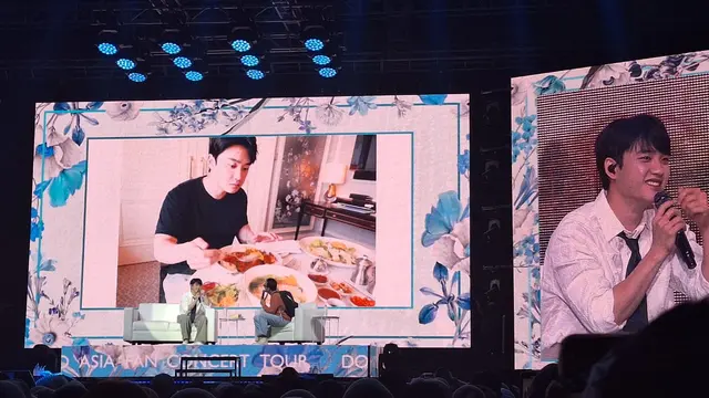 D.O kembali tampil ngegas di hari kedua penyelenggaraan fan concert Bloom in Jakarta yang digelar di The Kasablanka Hall, hari ini, Sabtu (13/7/2024).