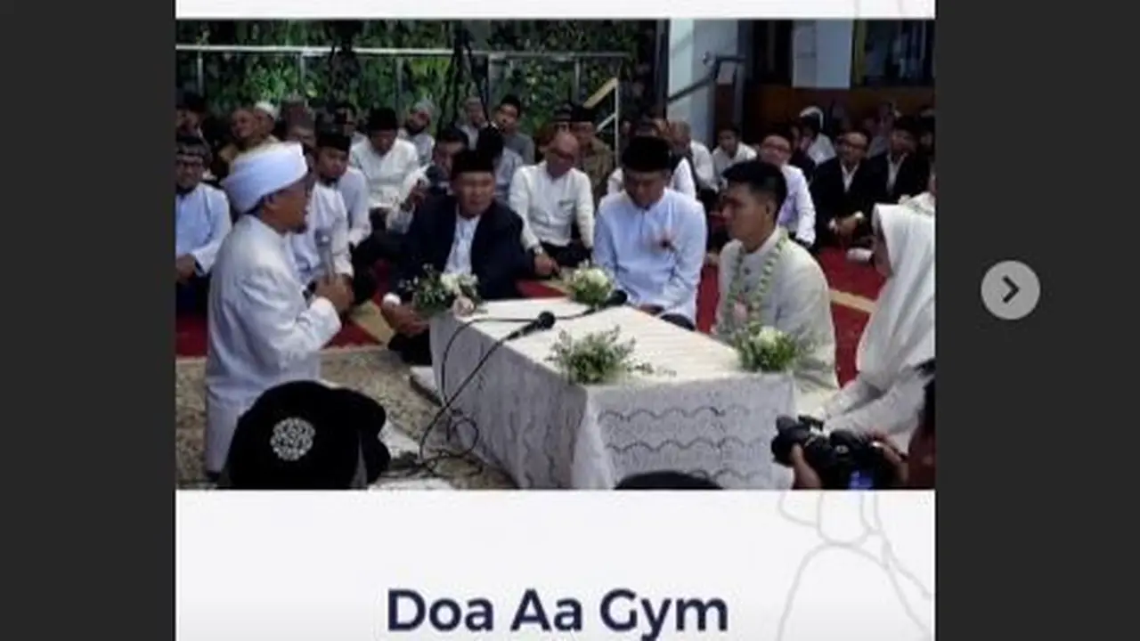 Aa Gym Nikahkan Putri ke-5 Sehari Jelang Ramadan