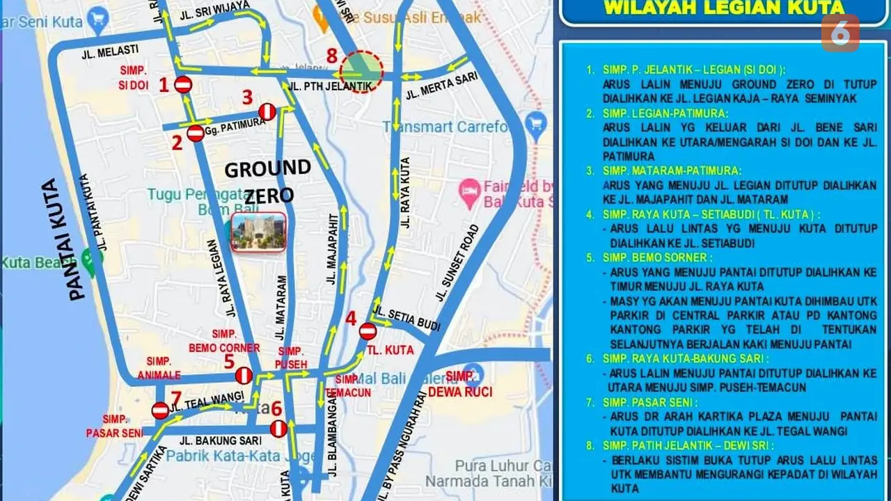 Rekayasa Lalin di Bali Jelang Perayaan Tahun Baru 2024