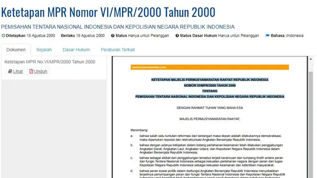 Gambar Tangkapan Layar Isi Tap MPR