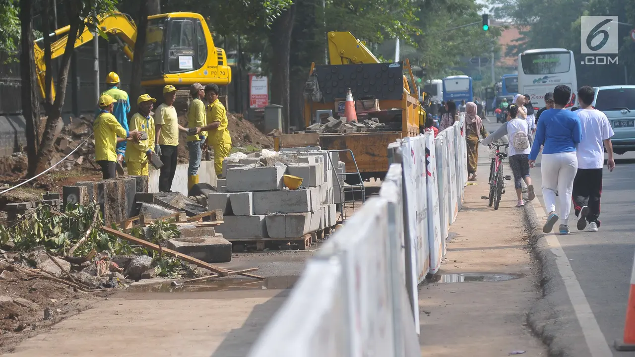 Fasilitasi Pejalan Kaki, Ibu Kota Terus Menata Pedestrian 