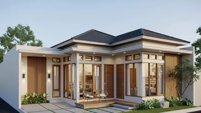 contoh rumah 1 lantai 3 kamar minimalis