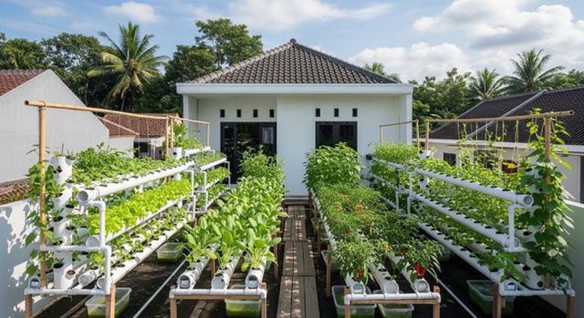 8 Kebun Hidroponik di Atap Rumah Biar Lahan Sempit Tetap Produktif, Panen Sayur Tanpa Lahan