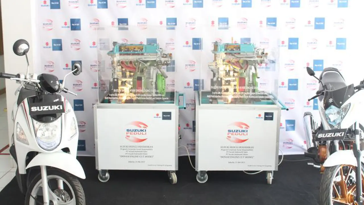 Suzuki Hibahkan Mesin Mobil dan Motor