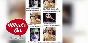 Syahrini takut sama Valak? Begini cara Syahrini dandanin Valak biar gak terlihat seram. 
