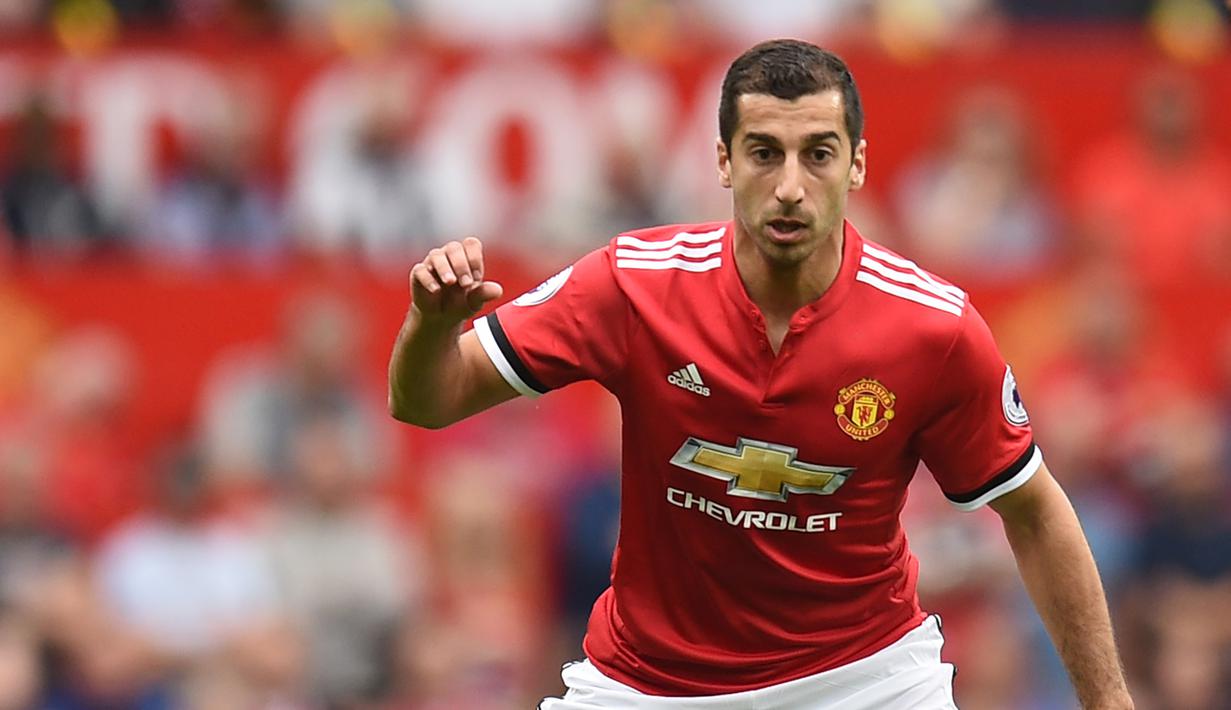 Henrikh Mkhitaryan - Manchester United merekrut Mkhitaryan dari Borrusia Dortmund pada tahun 2016. Mkhitaryan turut mengantarkan Manchester United menjuarai Liga Europa 2017, dengan mencetak 6 gol dalam 11 penampilannya di kompetisi tersebut. (AFP/Oli Scarff)