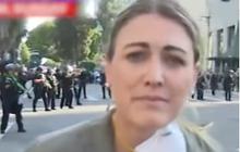 Tertangkap Kamera, Momen Polisi Sengaja Tembak Reporter Cantik saat Demo Rusuh di Los Angeles Sampai Teriak Kesakitan