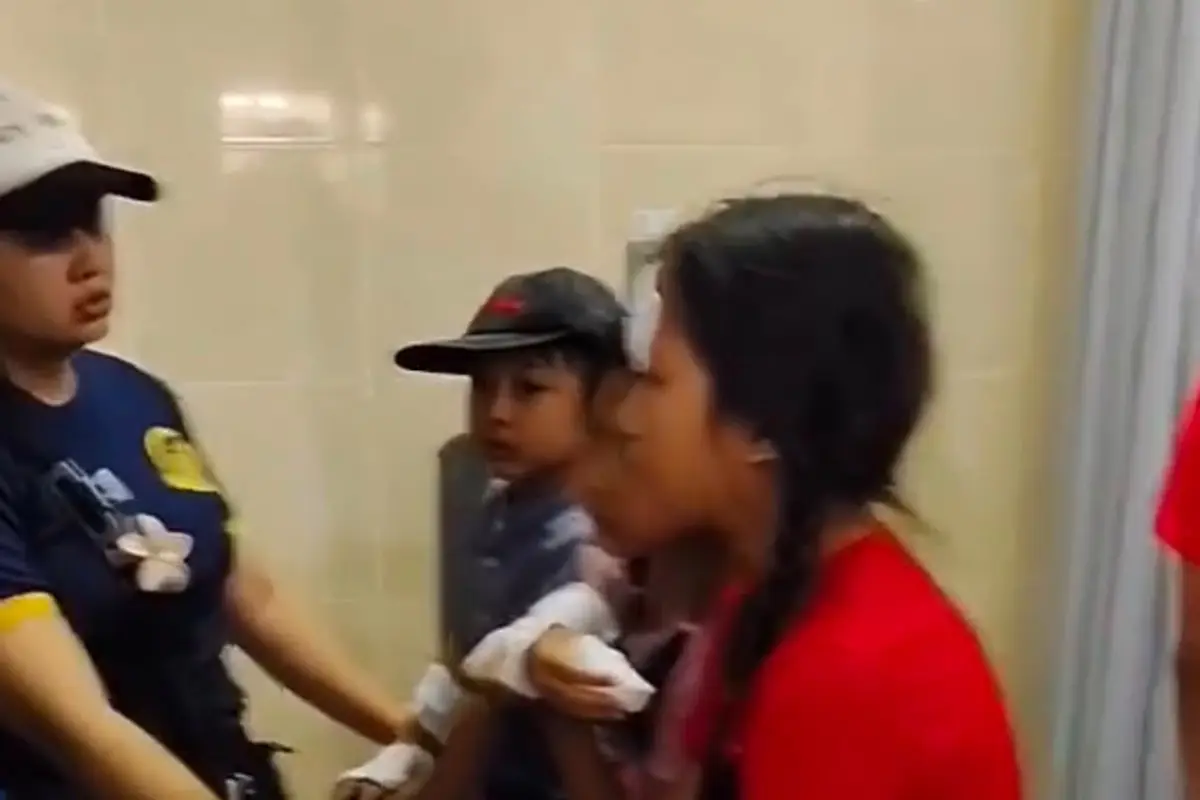Korban ledakan balon gas di Balai Budaya Ida I Dewa Agung Istri Kanya, Kabupaten Klungkung, Bali, Minggu (19/7/2026).