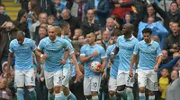 Manchester City mendapatkan suntikan dana senilai 7,6 triliun dari perusahaan asal Tiongkok. (EPA/PETER POWELL)