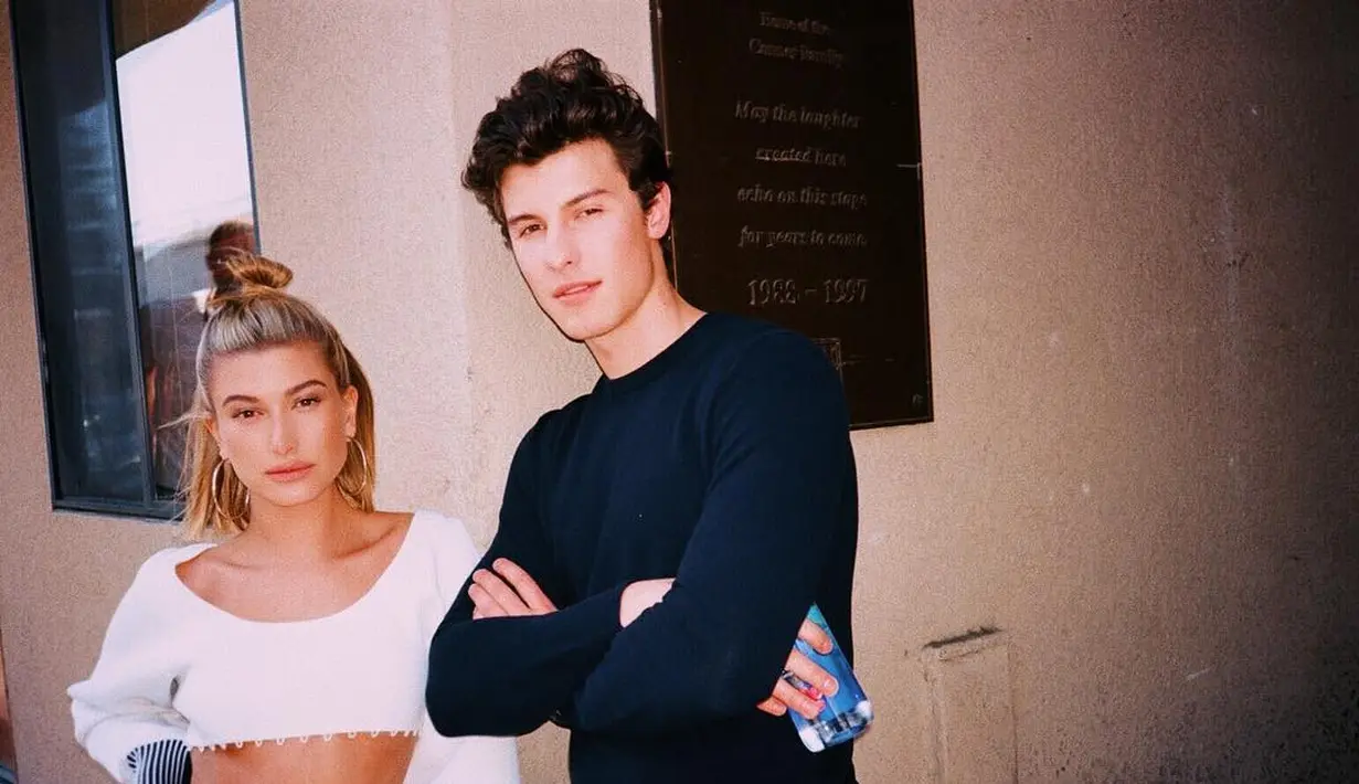 "Dia benar-benar memikirkan Hailey da sangat bahagia atas hal itu," jelas sumber. (instagram/shawnmendes)