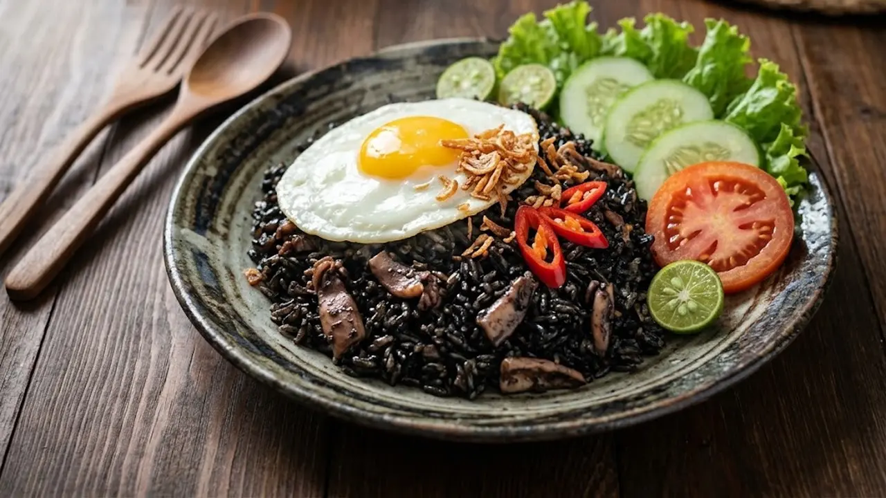 Resep nasi goreng tinta cumi anti amis