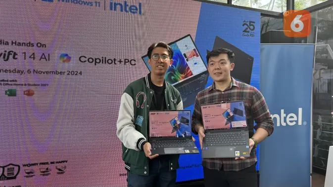 <p>Matius Tirtawirya, Consumer Notebook Product Manager, Acer Indonesia, saat acara peluncuran Acer Swift 14 AI di Jakarta, Rabu (6/11/2024). (Liputan6.com/ Yuslianson)</p>