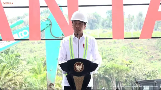 Presiden Joko Widodo (Jokowi) resmi memulai pembangunan Bandara Ibu Kota Nusantara (IKN) (dok: Arief)