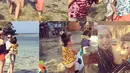 Keseruan liburan di Bali yang dirasakan Ayu Ting Ting dan Jessica Iskandar bersama buah hati mereka dan ibunda dari Ayu terangkum dalam satu 'frame'. (via instagram/@ayutingting92)