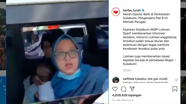 Unggahan Lambe Turah. (Foto: Instagram terverifikasi @lambe_turah)