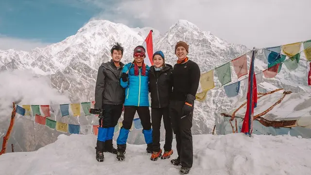 Potret perjuangan Nikita Willy mencapai Annapurna, Himalaya, Nepal