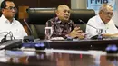 Kepala Staf Kepresidenan Teten Masduki saat menjelaskan hasil Mudik 2017 di Jakarta, Kamis (6/7). Dalam keterangan kepada wartawan pengelolaan mudik tahun 2017, Pemerintah menilai sangat berhasil (Liputan6.com/Angga Yuniar)