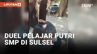 Viral Duel Pelajar Putri SMP di Sulawesi Selatan