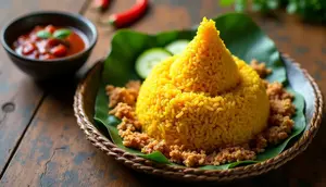 Resep Nasi Kuning Sambal Ati yang Pulen dan Gurih Pedas