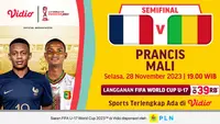 Jadwal dan Live Streaming Semifinal Piala Dunia U-17: Prancis vs Mali di Vidio
