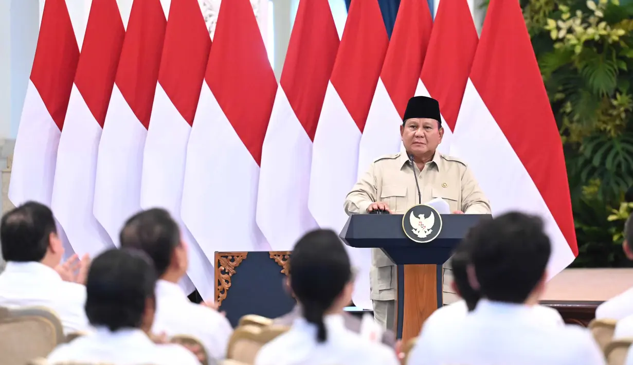 Presiden Prabowo juga mengatakan, Indonesia ingin selalu menjadi negara yang besar, serta Bhinneka Tunggal Ika atau berbeda-beda tapi satu. (Foto: Biro Pers Sekretariat Presiden)