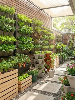 Model Kebun Sayur Rumah ala Urban Farming (Foto: AI)