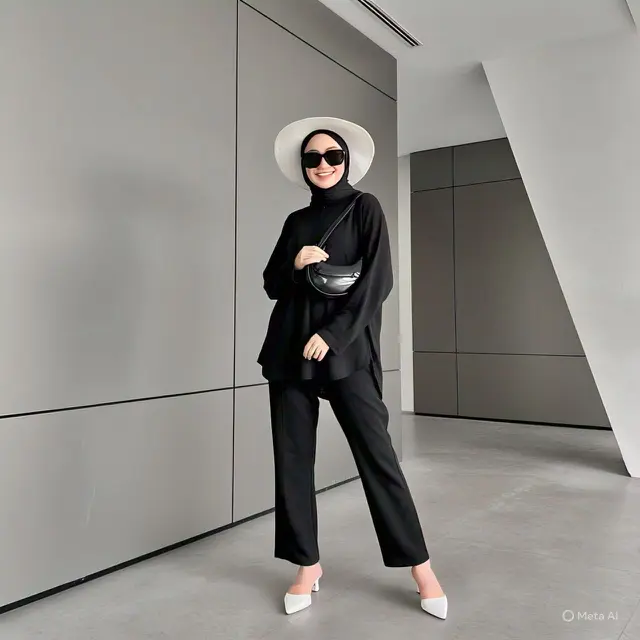 Hitam Putih Playful Chic