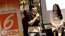 Sejumlah wanita pelaku bisnis online dihadirkan dalam acara Woman Talk "Jago Jualan Lewat Internet”, Jakarta, Jumat (26/6/2015). Artis cantik, Alice Norin menjadi salah satu pembicara dalam acara tersebut. (Liputan6.com/Helmi Afandi)