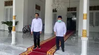 Presiden Jokowi dan Jusuf Kalla atau JK bertemu di Istana Kepresidenan Yogyakarta. (Istimewa)
