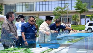 Presiden Prabowo Subianto dalam acara Peresmian Kawasan Industri Terpadu Batang (KITB) sebagai KEK Industropolis Batang, Kamis (20/3/2025).