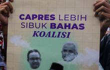 FOTO: Geruduk KPU, Aktivis Desak Capres-Cawapres Berkomitmen Tangani Krisis Iklim