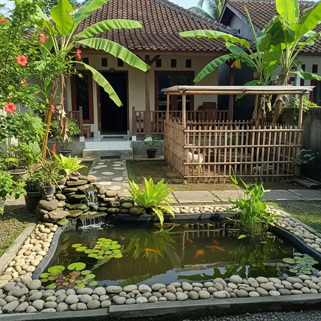 9 Desain Halaman Rumah Desa Dekat Ternak Tetap Estetik