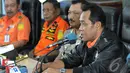 Bambang Soelistyo memerintahkan kepada para penyelamnya untuk memprioritaskan pencarian jenazah penumpang AirAsia QZ8501, Lanud Iskandar, Pangkalan Bun, Kalteng, Kamis (15/01/2015). (Liputan6.com/Andrian M Tunay)