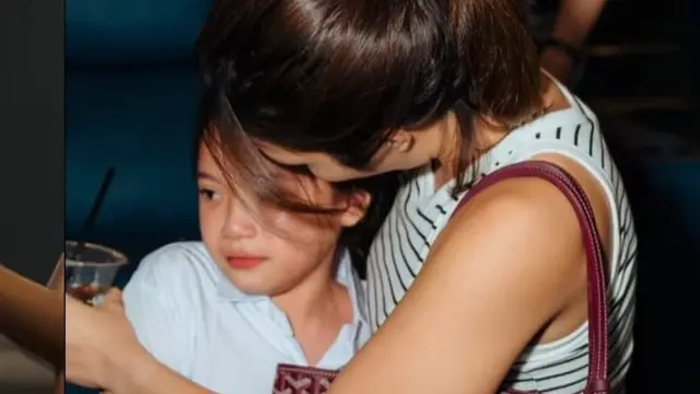 Potret Gempi yang menangis saat menonton Film Dilan 1983 Wo Ai Ni (Sumber: Instagram/@gadiiing)