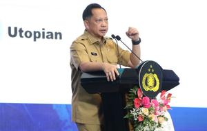 Menteri Dalam Negeri (Mendagri) Muhammad Tito Karnavian saat menghadiri Rakernis Densus 88 Anti Teror. (Foto: Puspen Kemendagri).