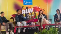 Konferensi pers  Midea Run to Party di The Range, PIK, Jakarta Utara, baru-baru ini.