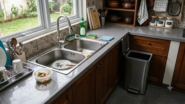 Posisi Tempat Sampah yang Membuat Dapur Lebih Bersih