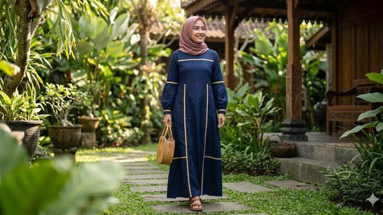 7 Model Gamis Katun Jepang Kombinasi Terbaru, Desain Stylish dan Nyaman