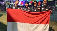 Atlet-atlet panjat tebing Indonesia saat bertanding di Filipina (Istimewa)