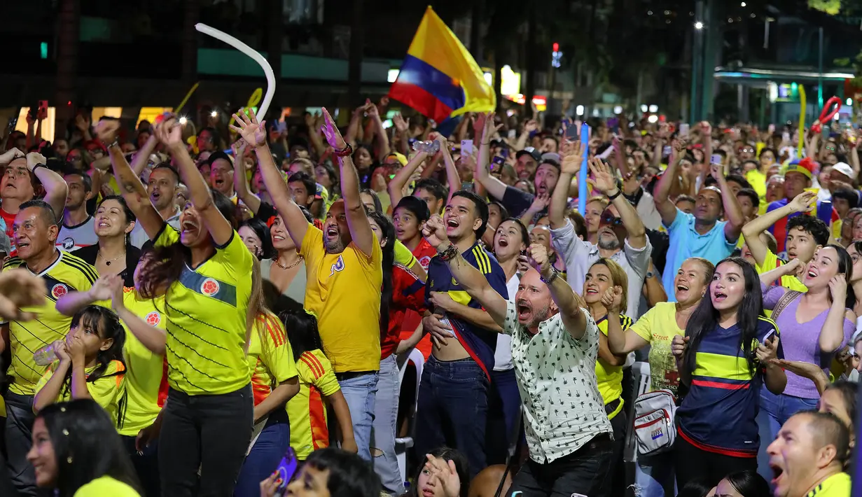 Di final Copa America 2024, Kolombia akan bertemu Argentina. (JAIME SALDARRIAGA/AFP)