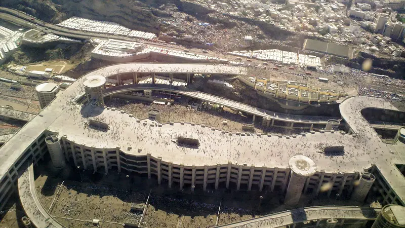 Situasi al-Jamarat saat ritual lempar jumrah