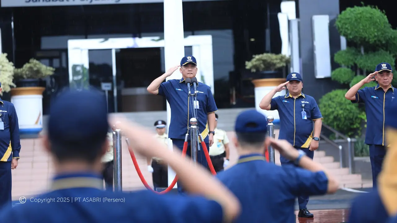 ASABRI mengadakan upacara peringatan Sumpah Pemuda secara serentak di kantor pusat hingga kantor cabang pada 28 Oktober 2025. (Dok Asabri)
