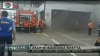 Kantor JAS dipenuhi asap hitam bahkan sejumlah karyawan berhamburan keluar.