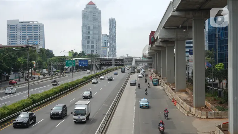 Begini Suasana Arus Lalu Lintas Jakarta Hari Ke-11 PSBB