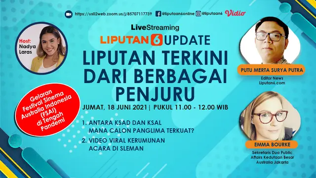 livestreaming uppdate 18 Juni